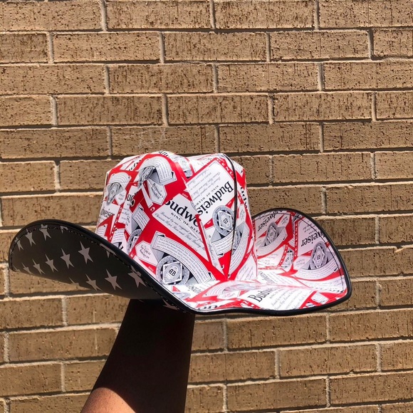 Unisex Budweiser Cowboy Cowgirl Hat #Festival #Rave
Measurement in pics - Picture 1 of 7